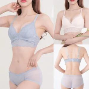브라세트 브라탑 브라렛 노와이어 볼륨업 뽕브라 레이스