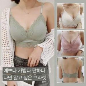 브라렛 뽕브라 브라탑 노와이어 뷔스티에 레이스 볼륨업