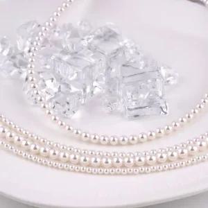 시후주얼리 심플 베이직 화이트진주목걸이 3mm 4mm 5mm 6mm EA644N