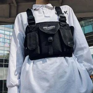 테크웨어 스포츠 체스트백(블랙) 오토바이 조끼가방 스포츠가방