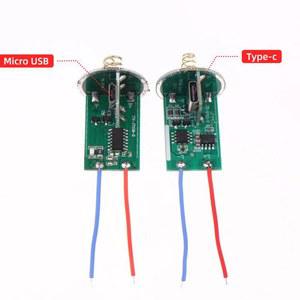 호환 플래시 18650 타입-C 보드 드라이브 충전 USB 26650 키트 배터리용 스위치 DIY 조명 드라이브 PCB 회로 기판 LED