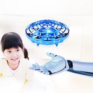 선물  장난감 UFO 드론 플라이 헬리콥터 적외선 손 감지 유도 RC 항공기 업그레이드 Quadcopter