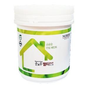 순앤수 멀티페인트 0.9L 친환경 방문/목재/벽지/벽면