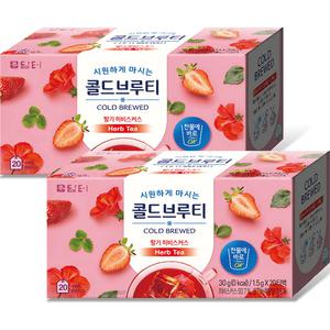 담터 콜드브루티 딸기 히비스커스 20티백 2개 (40티백)