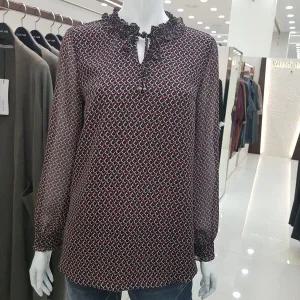 [벨라디터치]패턴블라우스 V393BL23_GN