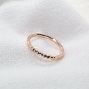 14K 18K 반짝컷 반지 심플  패션 데일리 미스링 우정 사랑 레이어드 로맨틱
