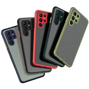 갤럭시S23 S22 S21 S20 S10 플러스 울트라 FE 매트 카메라 렌즈보호 커버 일체형 핸드폰 케이스