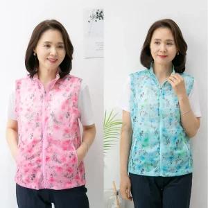 마미소 쿨 망사 조끼 베스트 메쉬 여름 바람막이 엄마 할머니 빅사이즈 40 60 마담 중년 여성 옷