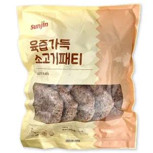 선진FS 파마산 치즈가 들어간 육즙가득 소고기패티 1.1kg(110g×10개입) 햄버거 버거