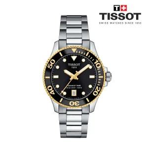 [롯데백화점]티쏘 SEASTAR 씨스타 1000 36mm 블랙 T120.210.21.051.00