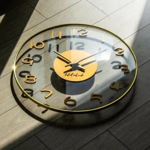 핫클락 300파이 컨벡스 유리 투명 입체 숫자 무소음 벽시계