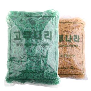 원밴드 고무줄 초록색 고무밴드 미용소품 1봉지 1kg