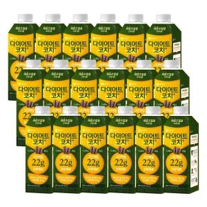 종근당건강 다이어트코치 고단백 당류제로 단백질음료 커피맛 280ml x 18개