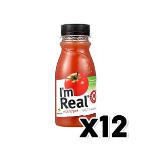 [기타]아임리얼 토마토주스 무가당과채음료 190ml x 12개