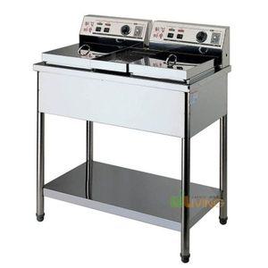 [제이큐]스텐 주대신전기산업 대용량 전기튀김기 9Lx2 DS-200S 2구