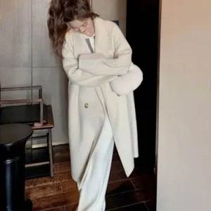 데일리 아우터 출근룩 오버핏 여자롱코트 가을겨울