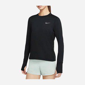 [나이키] 여성 드라이핏 심플한 엘리먼트 러닝 크루 탑 CU3278-010