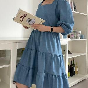 빅사이즈 503 청스퀘어넥셔링원피스 DYPG821