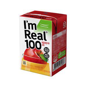 아임리얼100 사과 140ml x 12개