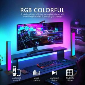 RGB 스마트 데스크탑 무드등  App 원격 제어 픽업 음악 리듬 램프 자동차 TV 게임 컴퓨터 장식 책상