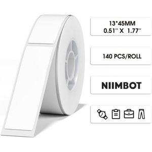 NIIMBOT D11 라벨 제조기 테이프 D110 적응 인쇄 용지, 자체 접착 교체 홈 오피스용 13 X 45mm 열전사 테이