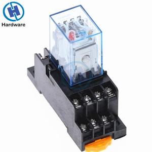 MY4NJ 14PIN 4DPDT 전자 마이크로 미니 전자기 릴레이 5A 코일 PYF14A 소켓 베이스 DC12V DC24V AC110V 220
