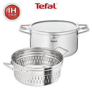 [테팔] 인덕션SS 노르디카 2종(곰솥24+찜기24)
