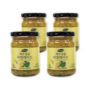 [하나만 구매해도 선물 드려요]제주담움 청귤 마말레이드 280g x 4개 토스트 브런치 새콤달콤한 간편간식