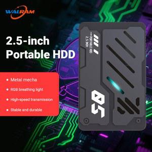 MECHA RGB 휴대용 HDD 2.5 외장형 하드 드라이브 250GB 320GB 500GB 750GB TB 저장 디스크 USB 3.0 TYPE C FOR PS5 노트북