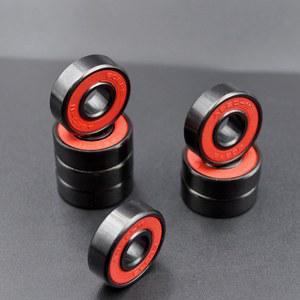 고속 볼베어링 세라믹 볼베어링 스케이트보드 휠 베어링 스틸 ABEC 11 608RS 8X22X7MM 8개