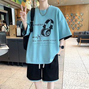 남성 트렌디 아이템 트레이닝복 반팔세트 반팔티 반바지 투피스 중 고등학생 여름 트렌드 멋내기 트레이닝