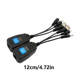 896f CCTV Coax BNC 비디오 전원 트랜시버CAT5E 6 RJ45 커넥터 비디오 전송 케이블 8MP AHD 카메라 용 전송