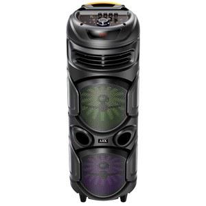 오디오박스 ABX-2900R 듀얼 8인치 파티 블루투스 스피커 - 가벼운 무게, RGB 조명, 파티용 채널 사운드, DJ, 노래방 준비 완료