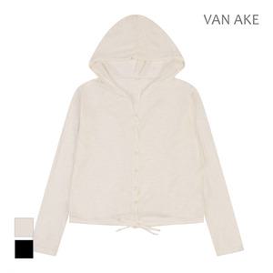 [반에이크] 버튼 시스루 후드 가디건_VB38KCQ313Z