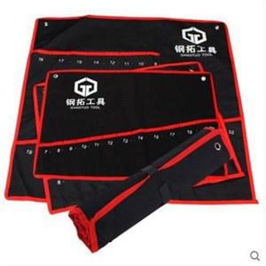 실용적인 캔버스 도구 스패너 케이스 1PC 접이식 가방 정리함 롤업 렌치 보관 파우치 수공구
