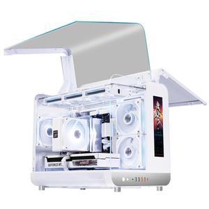 X-GAMERX HUANYI WING MATX Seaview 룸 케이스 수직 데스크탑 컴퓨터 360 수냉식 섀시 TYPE-C 인터페이스스