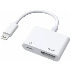 [미국배송] [APPLE MFI 인증] IPHONE 디지털 APPLE 케이블 커넥터 HDTV 14 어댑터 TV용 8 AV 화면 어댑터 모니터 XS 12 동기화 LIGHTNING-HDMI X 호환 11 1080P 프로젝터 IPAD XR 13 TO