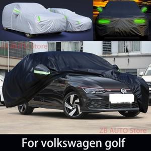Volkswagen 호환 골프용 야외 보호 전체 자동차 커버 스노우 햇빛가리개 방수 방진 외부 액세서리