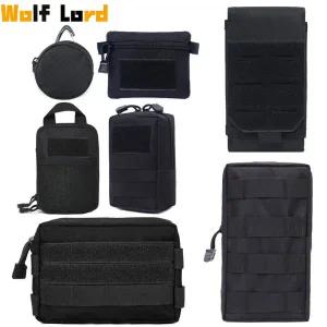 Molle 전술 가방 허리 EDC 팩 Molle 도구 홀더 가방 사냥 액세서리 벨트 파우치 야외 조끼 포켓 지갑