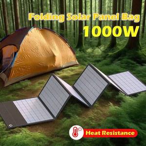 새로운 1000W 18V 12V 충전기 캠핑 휴대폰 태양광 충전 패널 접이식 파워스테이션 노트북 USB 휴대용