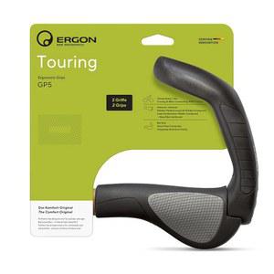 Ergon GP5 인체공학적 잠금 그립 - MTB, 투어링, 통근 및 전기 자전거의 편안함과 제어를 위한 확장된 바 엔드