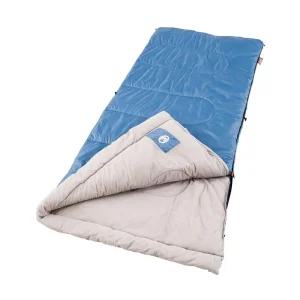 Coleman 콜맨 Sun Ridge 4.4°C(10°F) 시원한 날씨용 침낭, 부드러운 트림 및 드래프트 튜브가 있는 경량