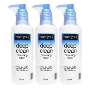 뉴트로지나 딥클린 클렌징 로션 200mL x 3개