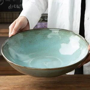 대형 도자기그릇 샐러드 접시 보울 갈비찜 찜닭