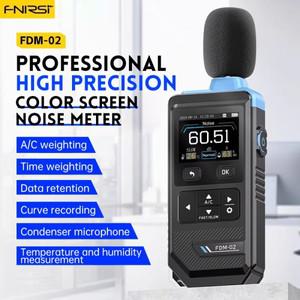 FNIRSI FDM-02 전문 디지털 소음 측정기 사운드 레벨 미터 휴대용 감지기 데시벨