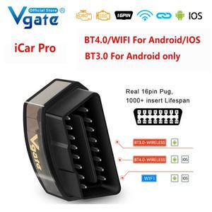 Vgate icar pro elm 327 obd 자동차 스캐너, 안드로이드 및 IOS 와이파이 OBD elm327 블루투스 4.0 2 진단