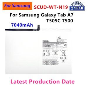 2025 년 SCUD-WT-N19 삼성 갤럭시 탭 A7 T505C T500 태블릿 배터리 + 도구 용 7040mAh 교체