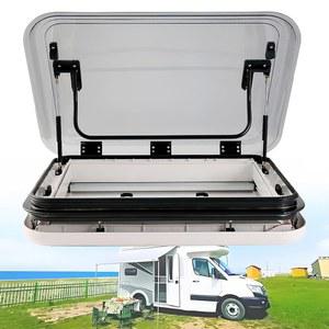 RV 출구 창문 통풍구 해치 - 카라반, 모터홈 및 캠핑카용 외장 스카이라이트 800x500mm, 개방 각도 70 , 차체 두께 25-60mm에 적합하며 트레일러 요트에 이상적입니다.