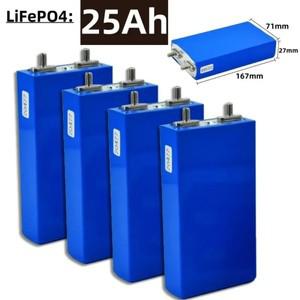 3.2V 25000mAh LiFePO4 배터리 셀 리튬 인산철 딥 사이클 DIY 12V 24V 36V 48V UPS 태양광 발전 25Ah