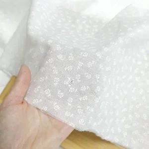 꽃무늬 발포 거즈 면 원단 예쁜 순면 손수건 나염 천 스카프 방석 만들기
